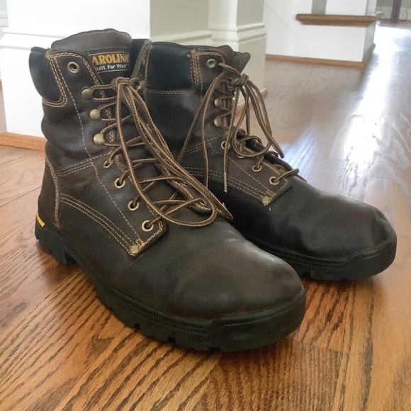 Carolina Men's Rugged Leather Work Boot Size 12 - Picture 15 of 16